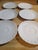 Pretty set of vintage Johnson Brothers English ironstone plates in the Athena fluted pattern. The plates are bread plates,...