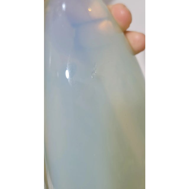 Vintage Murano Seguso Opalaline Glass Duck/Swan Set - 2 Pieces For Sale - Image 9 of 10
