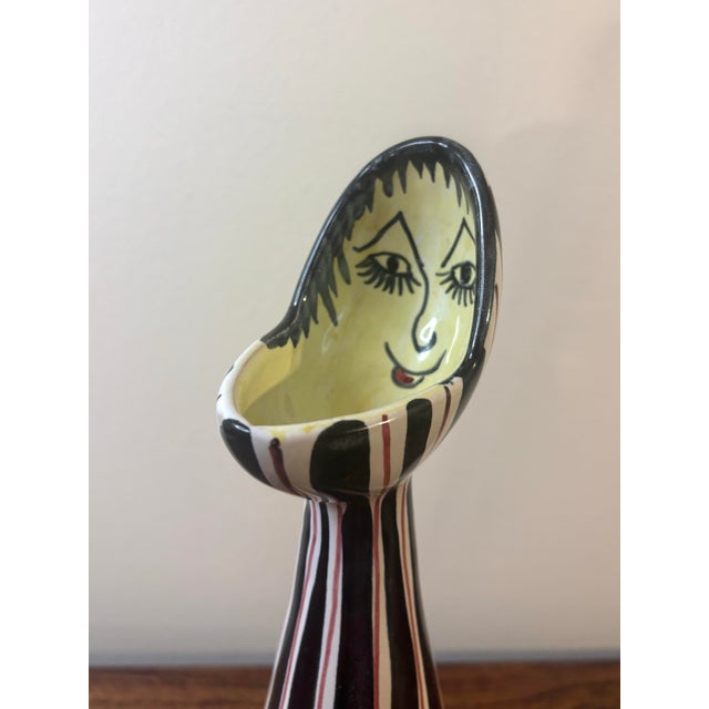 A rare and expressive 1950s work by American studio artist Ed Langbein, executed during his time working in Italy. This...