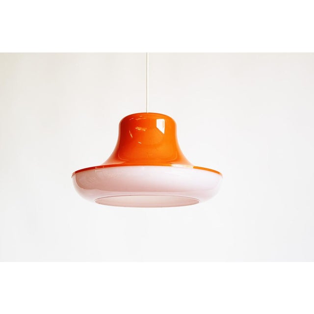 Vintage Spage Age Pop Art Pendant Lamp attributed to Massive, Belgium, 1980s For Sale - Image 6 of 6