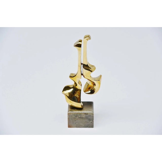 Bronze Guitar - Violin Sculpture by Hattakitkosol Somchai, 1970s For Sale - Image 4 of 9