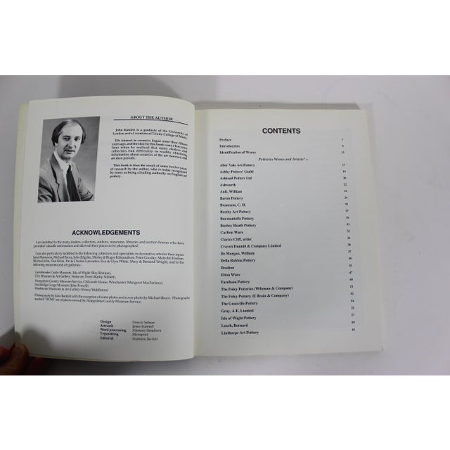 1989 English Decorative Ceramics Book by John Bartlett Art Nouveau to Art Deco For Sale - Image 6 of 10