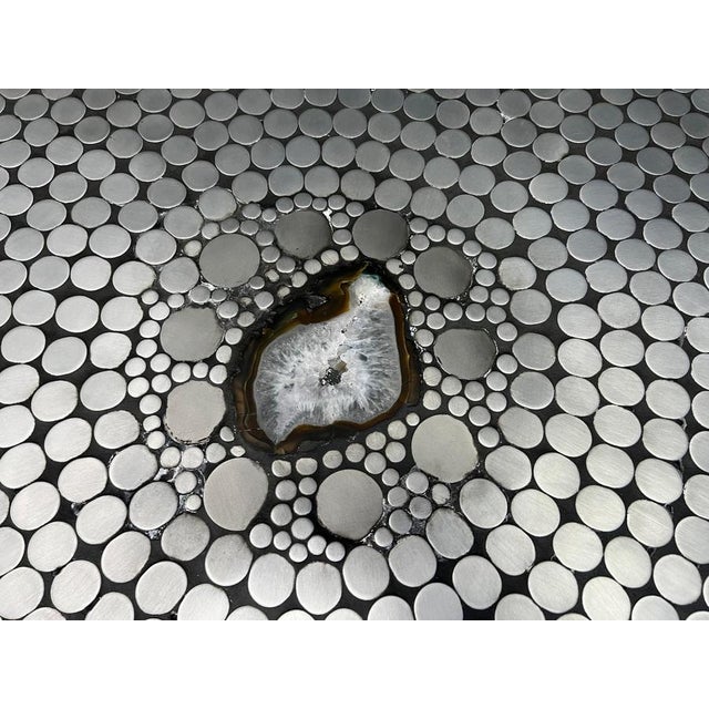 Black Mosaic Coffee Table by Raf Verjans, 1970s For Sale - Image 8 of 15