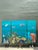 Vintage Monumental Paul Youngblood Original Undersea Oil Tryptic on Canvas For Sale - Image 9 of 12