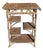 Vintage Rattan Wrapped Etagere With Staggered Shelving For Sale