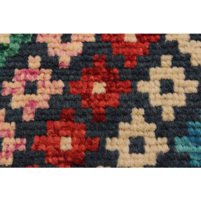 2000 - 2009 Boho Chic Balochi Hand Knotted Wool Rug - 3'4'' X 4'8'' For Sale - Image 5 of 9