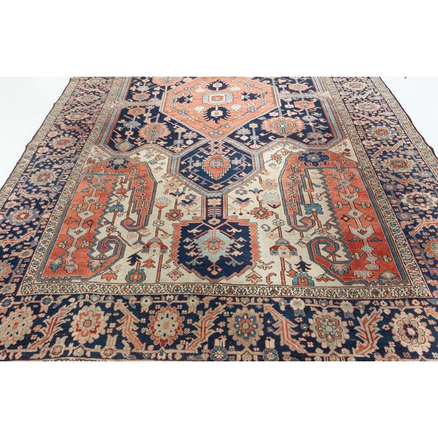 Antique Persian Heriz Rug For Sale - Image 12 of 12