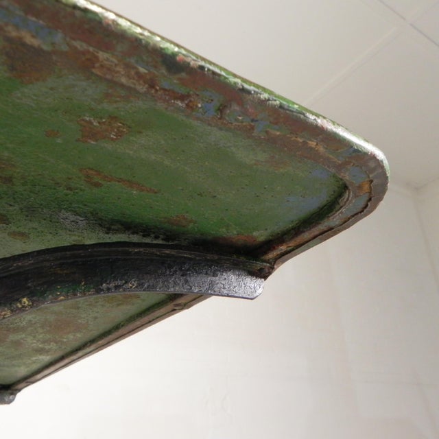 Steel Garden Bistro Table with Curved T-Profiles, 1950s For Sale - Image 14 of 18