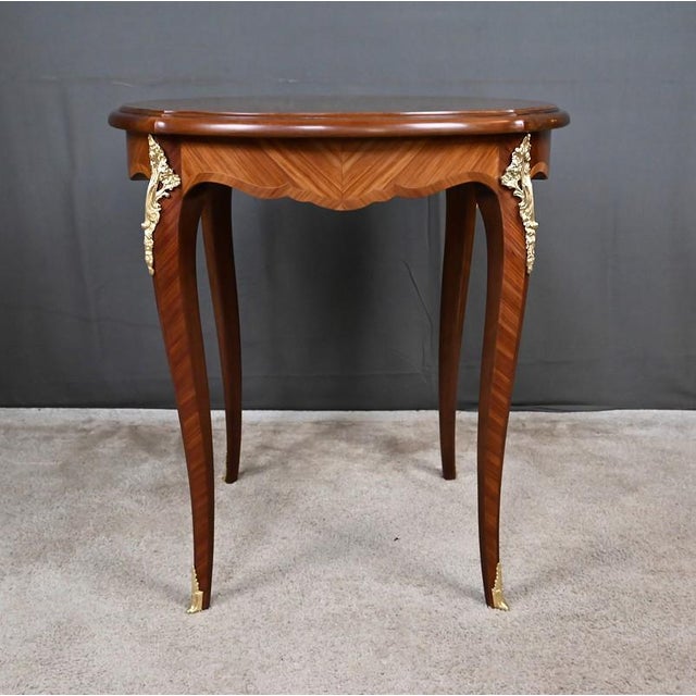 Louis XV Style Marquetry Coffee Table For Sale - Image 17 of 18