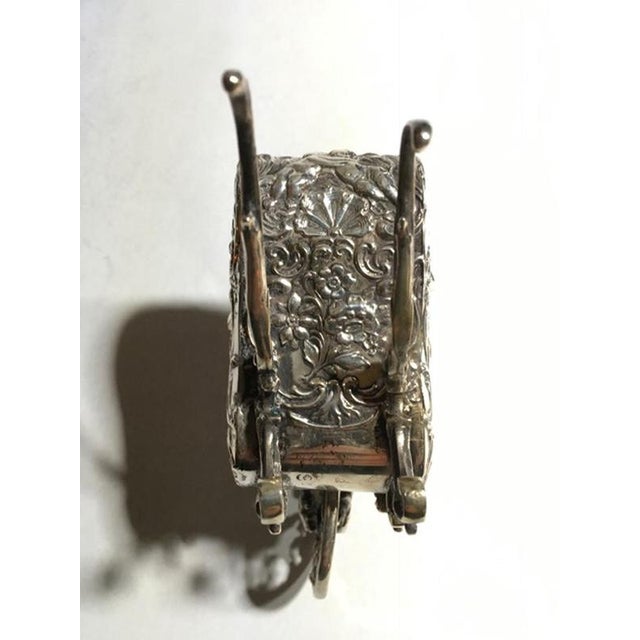 Late 19th Century Baroque Sterling Silver Box Little Love Cart, Italy, 1890 For Sale - Image 16 of 18