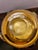 1950s Vintage Mid Century Murano Amber Art Glass Ruffled Vase Applied Trail 15" For Sale - Image 5 of 8
