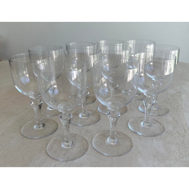 1950s Baccarat Wine Glasses Normandie - Set of 11 For Sale - Image 5 of 7