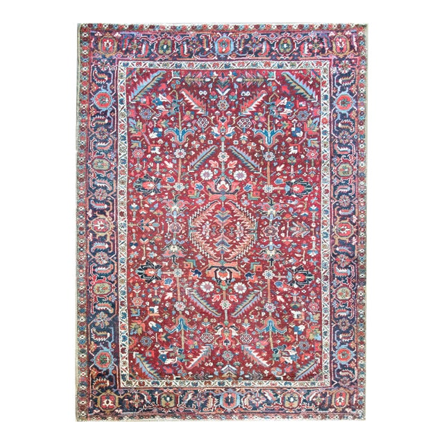 Early 20th Century Persian Heriz Rug For Sale