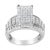 Uplift your style statement with this wonderful Square shaped diamond ring. Fashioned in cool 14kt white gold, this...