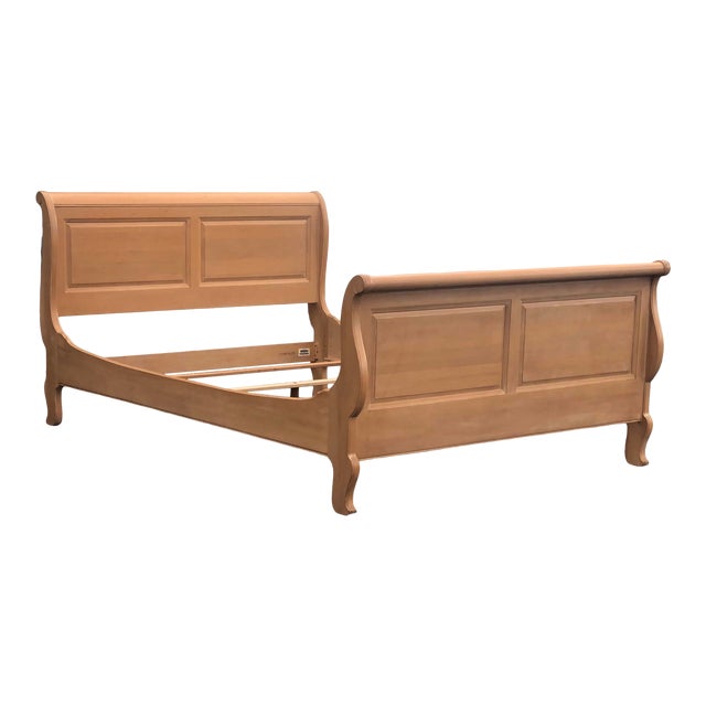 Ethan Allen Country French Sleigh Bed Queen Size Chairish