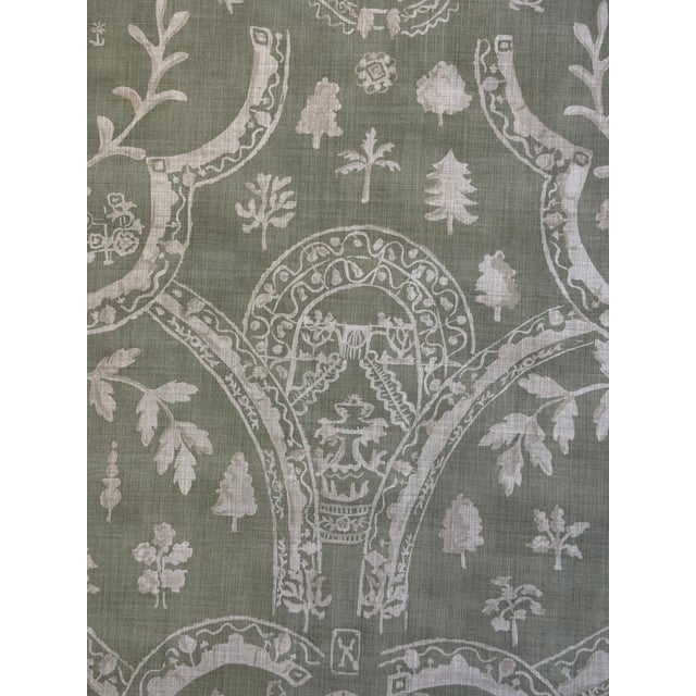 Sanderson Topiary View Thyme Fabric Dhif227338 Highgrove Fabrics Collection 3 Yards Indoor / Outdoor For Sale In Raleigh - Image 6 of 6