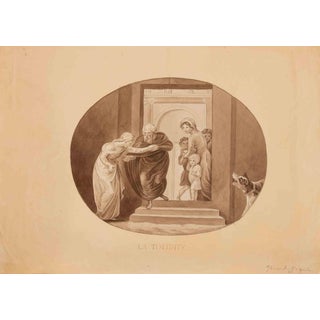 Gérard Séguin, La Timidité, Lithograph, Mid-19th Century For Sale