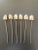 Mid 20th Century Mexican Cocktail Bar Drinks Stirrers Straws or Iced Tea Spoons in Sterling Silver Leaf Design- Set of 6 For Sale - Image 4 of 12