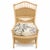 Vintage Rattan Wicker Dining Set Oval Beveled Glass Table 6 Chairs Coastal Boho For Sale - Image 4 of 9