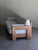 Modern Sculptural Oak Sofa With Boucle Upholstery by Howard Furniture 1950s For Sale - Image 3 of 10