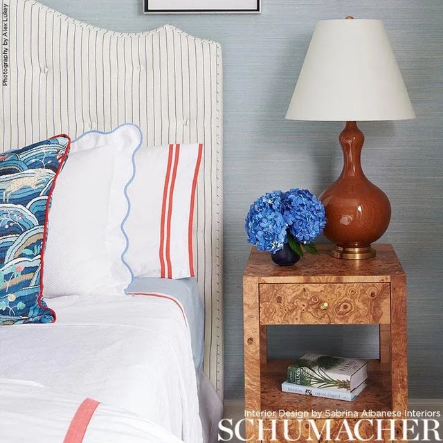 Rustic Sample - Schumacher Rolling Hills Fabric in Blues For Sale - Image 3 of 3