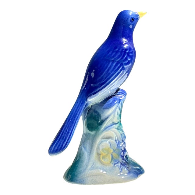 Vintage MCM Glazed Ceramic Bird For Sale