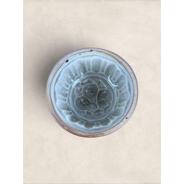 English Antique English Stoneware Jelly Mould Bowl, Circa 1900 For Sale - Image 3 of 7