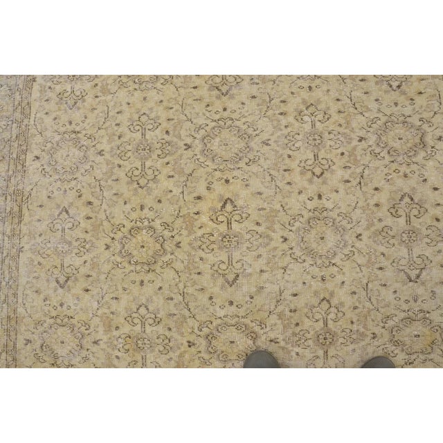 Textile Authentic Vintage Turkish Rug in Muted Tones For Sale - Image 7 of 10