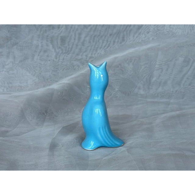 1970s Vintage Ceramic Blue Bird Figurine Pie Bird Vent For Sale - Image 5 of 11