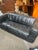 Seat height is 16", armrest height is 26". In generally good condition with some weathered wear throughout upholstery that...