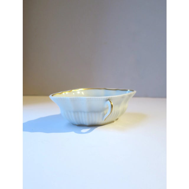 Ceramic Vintage Italian Blue and White Porcelain Bowl With Handles by Richard Ginori For Sale - Image 7 of 9