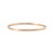 Rose 14k Rose Gold Half Eternity Tennis 1.35ct Diamond Bangle Bracelet For Sale - Image 8 of 12