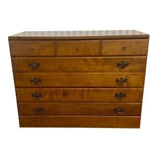1980s Ethan Allen Seven Drawer Dresser For Sale