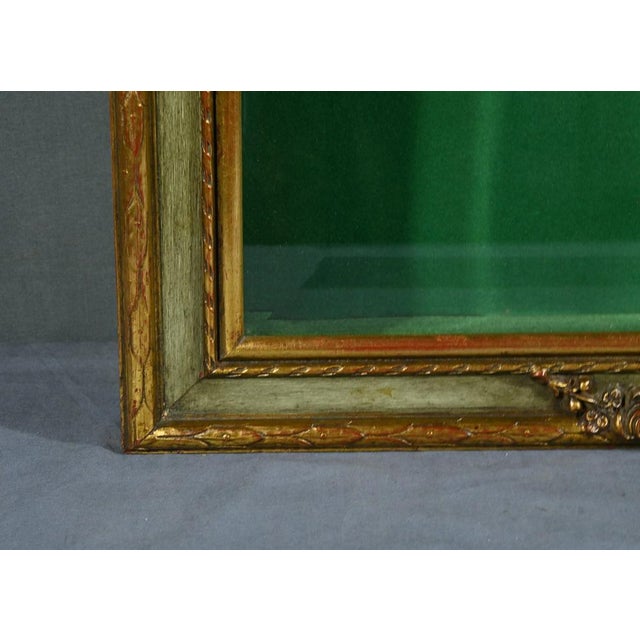 Wall Display Case in Golden Wood, 20th Century For Sale - Image 11 of 18