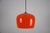Mid-Century Red Glass Pendant Lamp, Italy, 1960s For Sale - Image 13 of 15