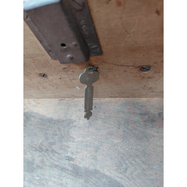 Antique C. Christiansen Workbench Kitchen Island Industrial Work Table For Sale - Image 12 of 13
