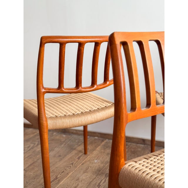 Mid-Century Modern Dining Chairs in Teak by Niels O. Møller for JL Mollers Møbelfabrik, 1950, Set of 4 For Sale - Image 10 of 18