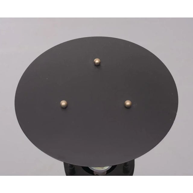 Black Post Modern Halogen Table Lamp, Italy, 1980s For Sale - Image 8 of 9