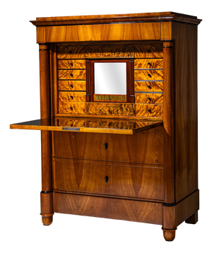 Antique German Biedermeier Secretaire in Cherry, 1830