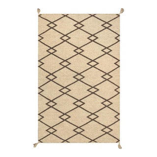 Pasargad Home Navajo Mocha Wool Area Rug, 3' 1'' X 4'10'' For Sale