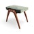 Vintage Ottoman in Teak and Fabric For Sale - Image 4 of 8