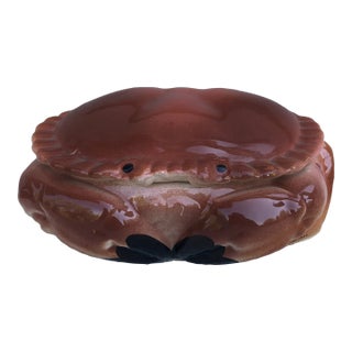 C.1950 Majolica Crab Tureen Caugant For Sale