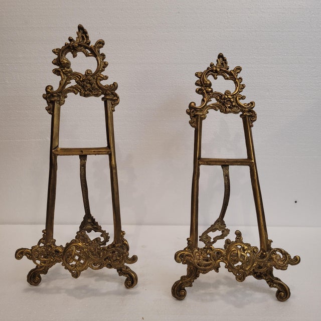 18th Century Baroque Lecterns in Ormolu, Spain, Set of 2 For Sale - Image 5 of 18
