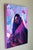 Contemporary Píntame angelitos negros by Jessica Oliveras | Oil, oil stick and marker on linen portrait of a woman in a colorful shawl For Sale - Image 3 of 5