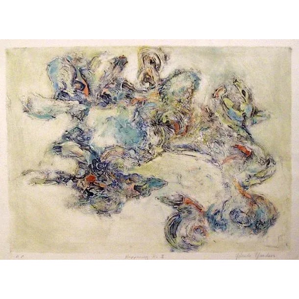 Abstract Expressionism Happening II, Yehuda Jordan (aka Yordan) Print For Sale - Image 3 of 3