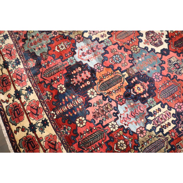 Textile Antique Zabihi Collection Large Persian Bakhtiari Rug - 11'9" x 16'5" For Sale - Image 7 of 11