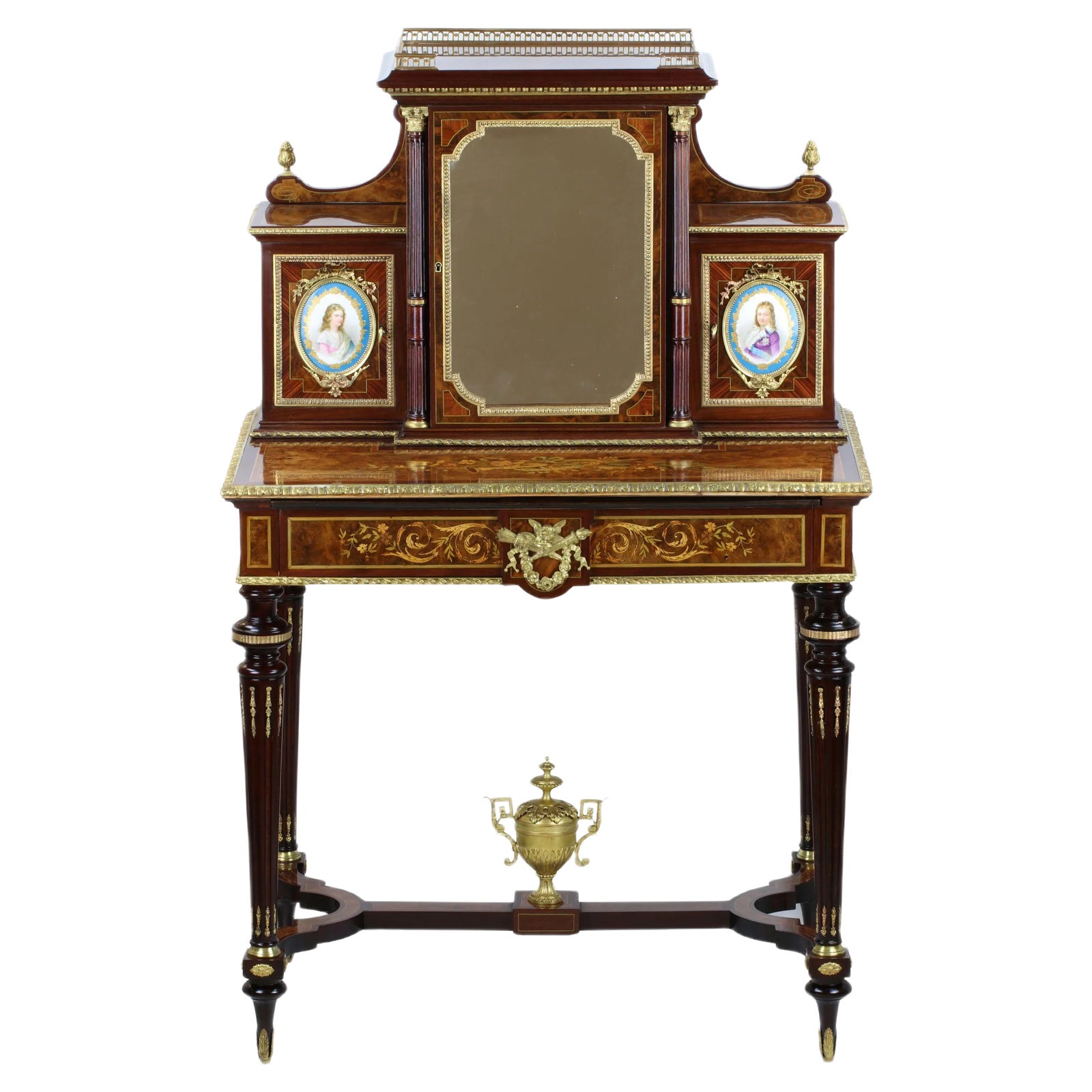 Vintage Walnut Ladies Desk | Chairish
