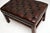 1920s Antique Chippendale Leather Stool, 1920 For Sale - Image 5 of 6