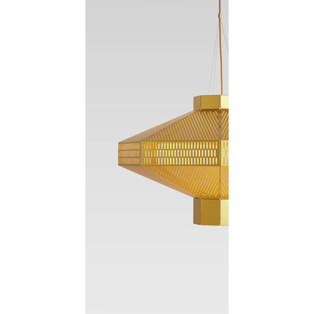 Gold Golden Ma-Rock M Table Lamps by Jaime Hayson for Parachilna, Set of 2 For Sale - Image 8 of 13