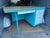 1960s Vintage Mid Century Modern Teachers Metal Tanker Desk For Sale - Image 5 of 12
